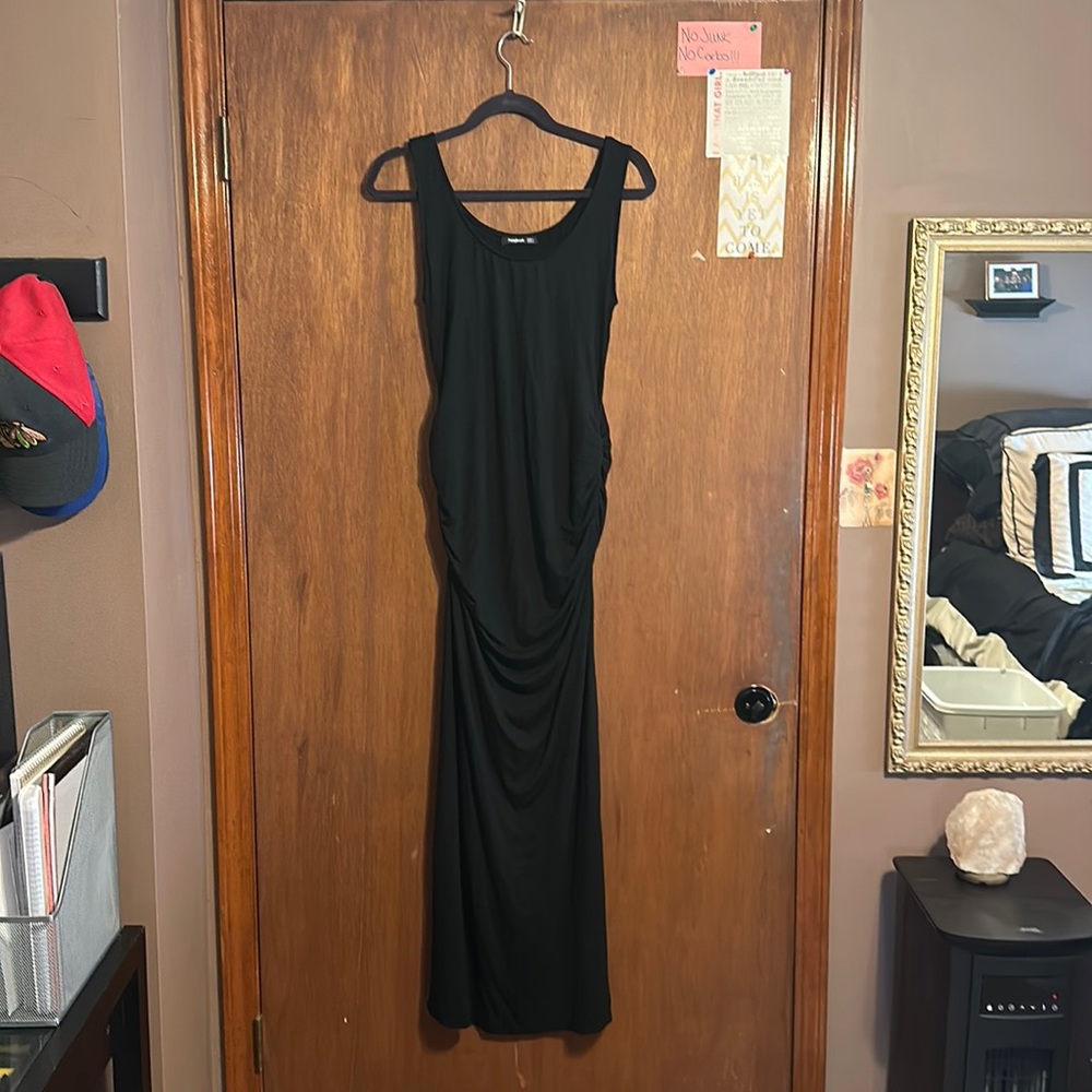Black maxi dress